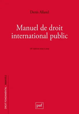 Manuel de droit international public