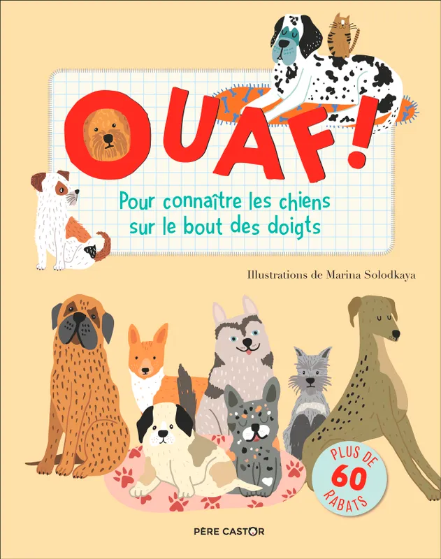 Livres Jeunesse Les tout-petits Albums Ouaf !, Pour connaître les chiens sur le bout des doigts Hannah Porter