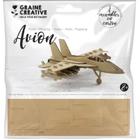 Avion maquette en carton Graines créatives