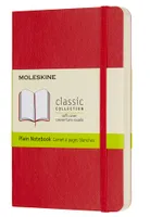 Carnet Classic Couverture souple, Rouge Écarlate Pocket 9x14 cm Uni