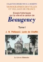 Beaugency (essais historiques sur la ville et le canton de). tome i