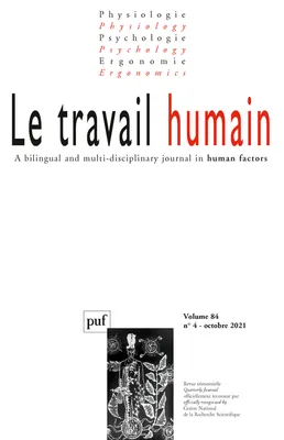 Le travail humain 2021-4, vol. 84, n.4