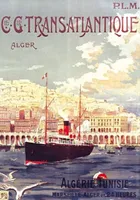 Carnet ligné Affiche Transatlantique Alger