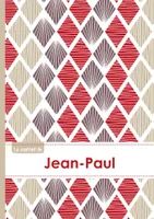 Le carnet de Jean-Paul - Lignes, 96p, A5 - Pétales Japonaises Violette Taupe Rouge