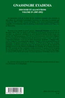 Discours et allocutions, Volume IV, 1987-1992, Gnassingbe Eyadema (volume IV), Discours et allocutions (1987-1992)