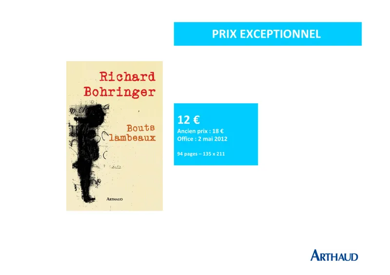 Livres Littérature et Essais littéraires Romans contemporains Francophones Bouts lambeaux Richard Bohringer