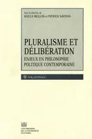 Pluralisme et délibération, Enjeux en philosophie politique contemporaine