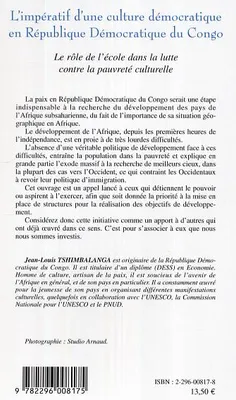L'impératif d'une culture démocratique en République Démocratique du Congo