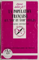La population française au XVIIe et XVIIIe siècles