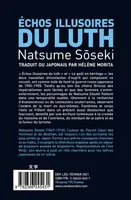 Livres Littérature et Essais littéraires Romans contemporains Etranger Échos illusoires du luth Sōseki Natsume