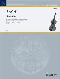 Sonata B Minor, Wq 76. violin and harpsichord.