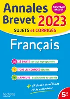 Annales BREVET 2023 - Français