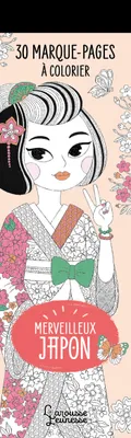 30 marque-pages à colorier - Merveilleux Japon, Marques-pages à colorier