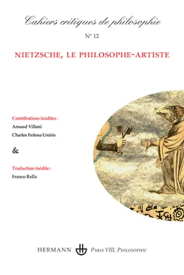 Cahiers critiques de philosophie n°12, Nietzsche, le philosophe-artiste