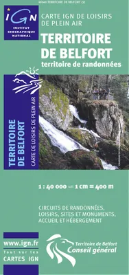 82040 Territoire De Belfort (Randos) 1/40.000