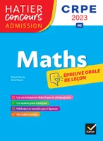 Mathématiques - CRPE 2023 - Epreuve orale d'admission