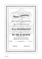 Missa Solemnis, quatuor vocibus virilibus decantanda. men's choir (TTBB) and organ. Partition de chœur.