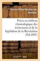Précis ou tableau chronologique des événemens et de la législation de la Révolution