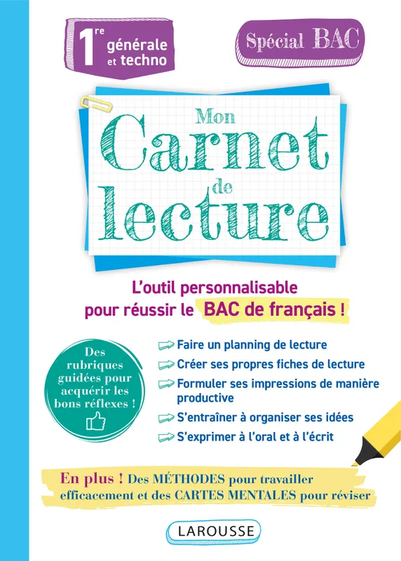 Carnet de lecture lycée - Béatrix Lot - Librairie L'Armitière