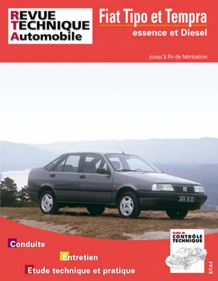 Fiat Tipo et Tempra jusqu'à 1995 - moteurs essence 1.1 à 2.0, moteurs Diesel et turbo Diesel, moteurs essence 1.1 à 2.0, moteurs Diesel et turbo Diesel