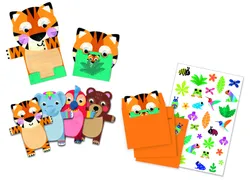 8 invitations animaux sauvages