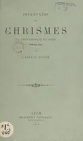 Inventaire des chrismes du département du Gers