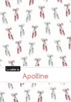Le cahier d'Apolline - Blanc, 96p, A5 - Ballerine