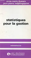 Statistiques pour la gestion - Collection mémentos eo.