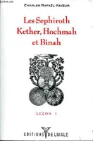 Leçon... / Charles-Rafaël Payeur., 1-3, Les Sephiroth, Kether, Hochmah et Binah Leçon 1