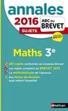Annales Brevet 2016 maths 3ème n4 non corrigés