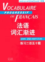 Vocabulaire progressive du francais franco chinoise intermediaire, Livre broché+corrigé
