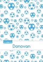 Le cahier de Donovan - Petits carreaux, 96p, A5 - Football Marseille