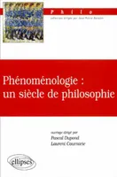 Phénoménologie : un siècle de philosophie, Husserl, Heidegger, Merleau-Ponty, Arendt, Patočka, Levinas, Dufrenne, Maldiney, Henry, Marion, Richir