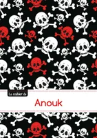 Le carnet d'Anouk - Petits carreaux, 96p, A5 - Têtes de mort