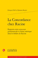 La concordance chez Racine, Rapports entre structure grammaticale et forme métrique dans le théâtre de racine