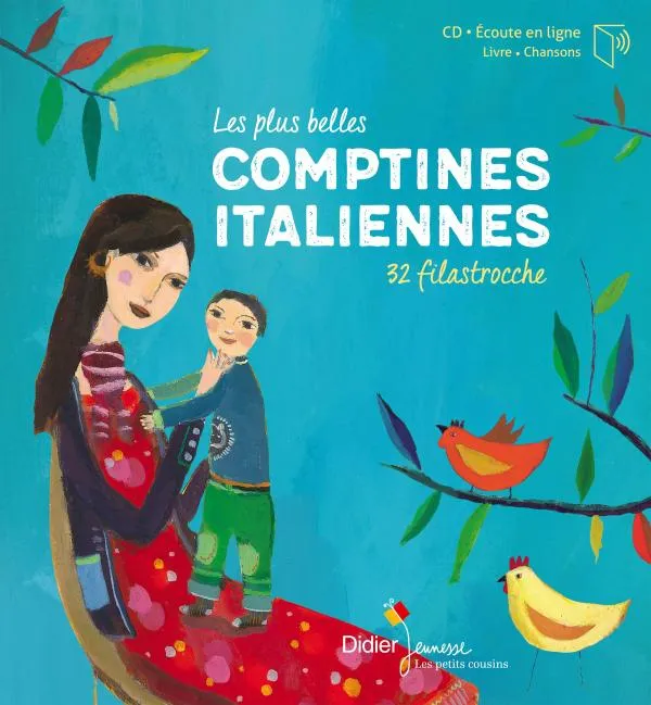 Jeux et Jouets Musique CD / livres CD 4, Les Plus Belles comptines italiennes - relook 2019 Magdeleine Lerasle
