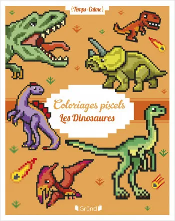 Coloriages Pixels - Les Dinosaures Eugénie Varone