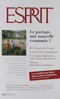 416, Esprit, n°416 (juill. 2015), Le partage, une nouvelle économie ?