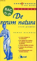 De rerum nature - Lucrèce, Latin - Hors programme