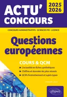 Questions européennes 2025-2026 - Cours et QCM