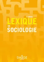 Lexique de sociologie - 4e éd.