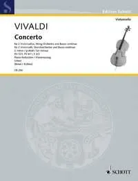 Concerto en sol mineur, Urtext. RV 531, PV 411, F III/2. 2 cellos, string orchestra and basso continuo. Réduction pour piano avec parties solistes.
