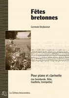 Fêtes bretonnes pour piano et clarinette - partitions, Vent (Clarinette) et Piano