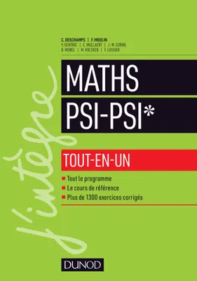 1, Mathématiques tout-en-un PSI / PSI*