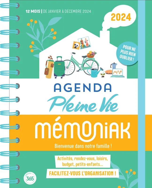 Agenda familial - Mémoniak pocket - 2024 - Mini planner familial