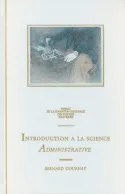 Introduction à la science administrative