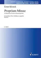 Proprium Missae, in Domenica Tertia in Quadragesima. mixed choir (SABar). Partition de chœur.