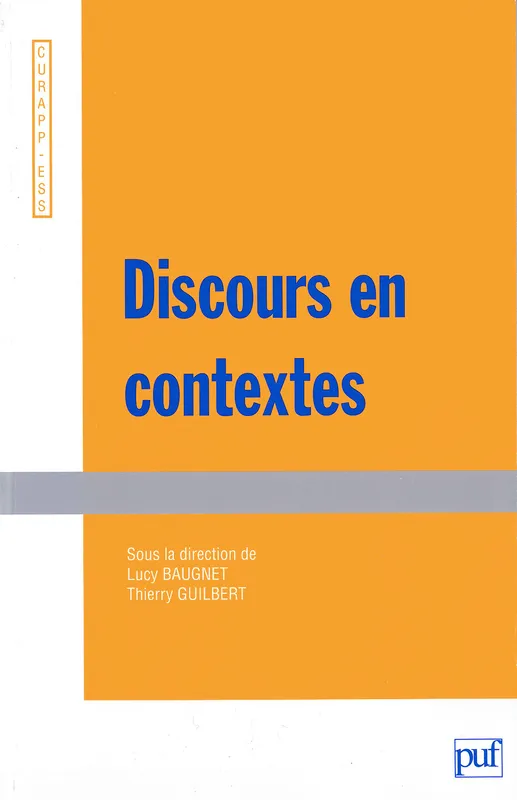 Livres Dictionnaires et méthodes de langues Langue française Discours en contextes BAUGNET LUCY / GUILB