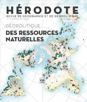 Hérodote - N° 188 Géopolitique des ressources naturelles