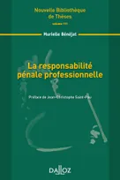 La responsabilité pénale professionnelle. Volume 111, Nouvelle Bibliothèque de Thèses